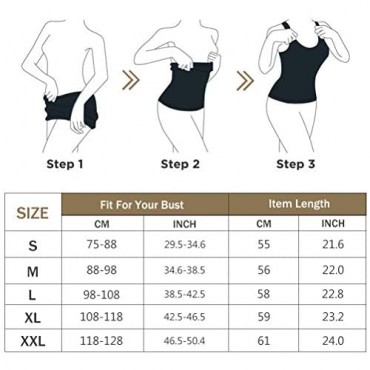 Women’s Shapewear Tank Top with Built in Bra Cami Shaper with Removable Pads