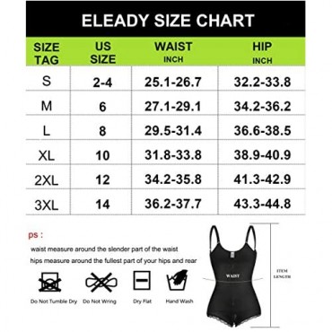 Eleady Women's Latex Waist Trainer Bodysuit Tummy Control Shapewear Full Body Shaper Open Bust Corset
