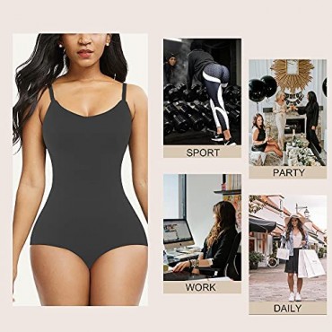 GRAZIOSO Women Shapewear Bodysuits- Tummy Control Full Body Slimming Bodysuit Thong Tank Tops For women Mothers Day