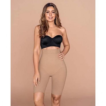 Leonisa Tummy Control Shaper Short for Women with high Waisted and Butt Lifter