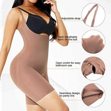 Lover-Beauty Shapewear for Women Under Bust Body Shaper Tummy Control High Waist Bodysuit
