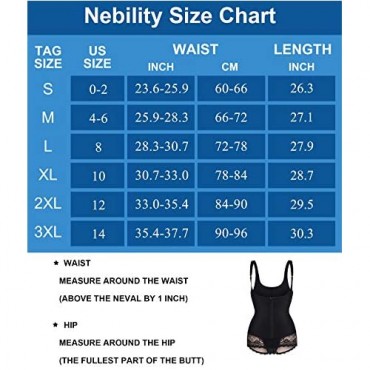 Nebility Women Latex Waist Trainer Bodysuit Tummy Slim Body Shaper Under Bust Girdle Shapewear