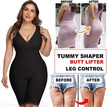 NonEcho Women Full Body Shapewear Open-Bust Underwear Waist Trainer Corset Seamless Slimming Bodysuit Butt Lifter Plus Size
