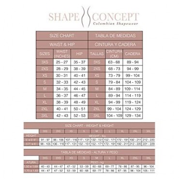 Shape Concept 080 Fajas Colombianas Reductoras y Moldeadoras Post Surgery Compression Garment Tummy Tuck