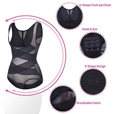 SLIMBELLE Seamless Target Firm Tummy Control Shapewear Bodysuit Open Bust Full Body Shaper for Dresses