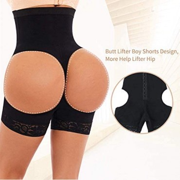 Women's Tummy Control Body Shaper Butt Lifter Shapewear Control Panties High Waist Thigh Slimmer