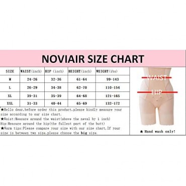 NOVIAIR Women's Body Shaper Shorts High Waist Firm Seamless Tummy Control Shapewear