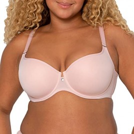 Curvy Couture Women's Plus Size Tulip Smooth Padded T-Shirt Bra