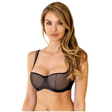 Rosme Womens Balconette Bra with Padded Straps Collection Kamila