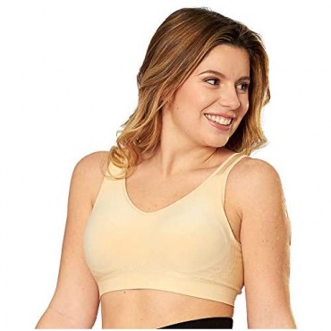 Shapermint Compression Wirefree High Support Bra for Women Small to Plus Size Everyday Wear Exercise and Offers Back Support