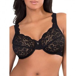 Smart & Sexy Women's Curvy Signature Lace Unlined Underwire Bra with Added Support