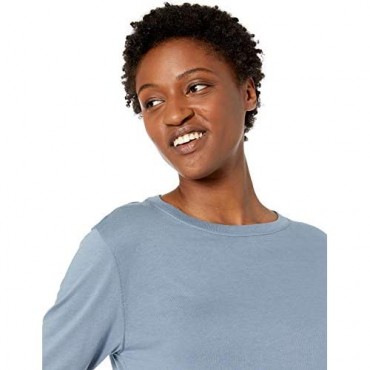 Brand - Mae Women's Cotton Modal Long Sleeve Lounge T-Shirt
