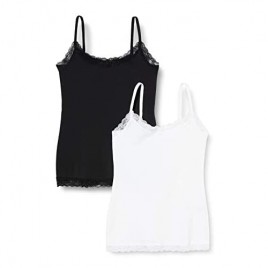Iris & Lilly Women's Cotton Vest  Pack of 2