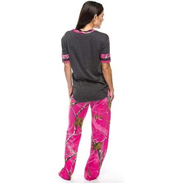 Mooselander - Ladies Sleep Shirt in Realtree Camo Print Details