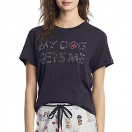 PJ Salvage Women's Loungewear Coffee + Canines Short Sleeve T-Shirt