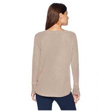 PJ Salvage Women's Washed Waffle L/S Top