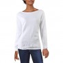 We The Free Womens Amelia Cotton Waffle Knit Thermal Top White XS