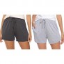 Aibrou 1 & 2 Pack Women's Sleep Shorts Cotton Stretchy Boxer Pajama Bottoms