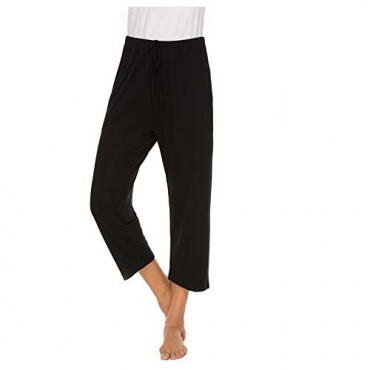 AvaCostume Women's Cotton Capri Lounge Sleepwear Pajama Pants