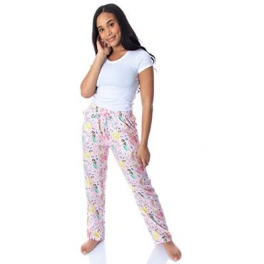 Disney Princess Women's Belle Cinderella Rapunzel Jasmine Aurora Silky Soft Sleepwear Pajama Pants