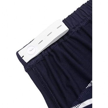 Ekouaer Maternity Shorts Full Panel Athletic Shorts Striped Pregnancy Pajamas Pants Comfy Lounge Shorts for Women