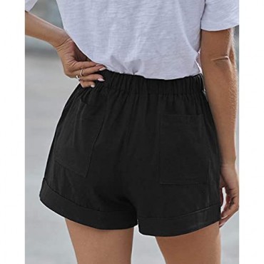NASHALYLY Womens Shorts Casual Summer Drawstring Elastic Waist Pockets Comfy Soft Athletic Lounge Short Pants for Teen Girls