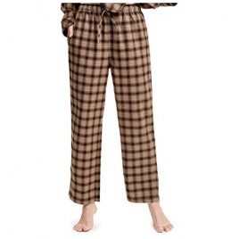 SIORO Womens Flannel Pajama Pants Soft Cotton Plaid Sleepwear Loungewear Bottoms