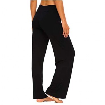 TIKTIK Womens Lounge Pants Casual Wide Leg Pajama Pant Stretch Sleep Bottoms Plus Size Sleepwear S-4XL
