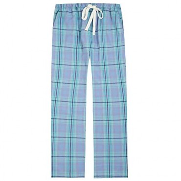 Twin Boat Plaid Pajama Pants Women - 100% Cotton Lightweight Flannel Pajama Pants