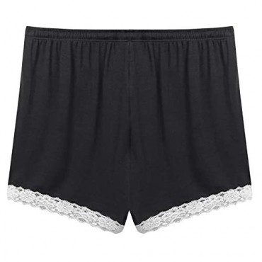 Womens Soft Pajama/Pj/Sleep/Lounge Shorts Bottoms with Lace Trim