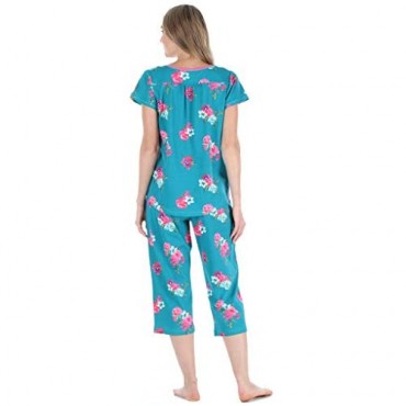 Sleepyheads Women's Sleepwear Cotton Short Sleeve Pajama Set