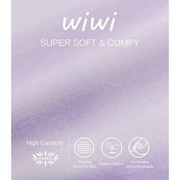 WiWi Women's 3/4 Sleeves Top with Pants Scoop Neck Sleepwear Soft Bamboo Lightweight Pjs Plus Size Pajama Set S-4X