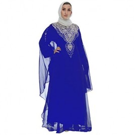 Covered Bliss Menal Kaftan for Women-Long Sleeve Maxi Dress Gown Formal Elegant Luxury Party Wear