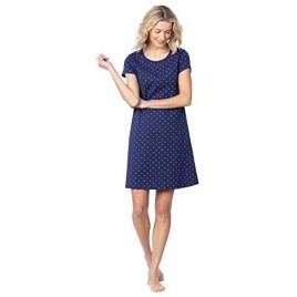 PajamaGram Short Sleeve Pullover Nightgown - Women