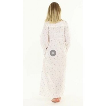 The 1 for U 100% Cotton Nightgown - Gown with Pockets - 7 Sizes - Isabella