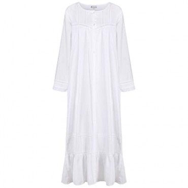 The 1 For U Women's Victorian Nightgown - Long Sleeve Nightgowns Charlotte
