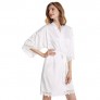 AW BRIDAL Women's Lace Trim Kimono Robe Nightgown Sleepwear Short Satin Robe Bridesmaid Robes Silk Bathrobe for Women