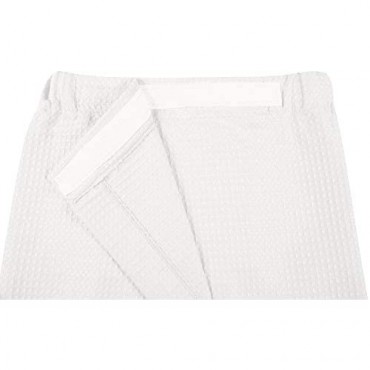FADSHOW Women's Waffle Spa Bath Wrap Towel Adjustable Closure Ultra Absorbent Cover Up