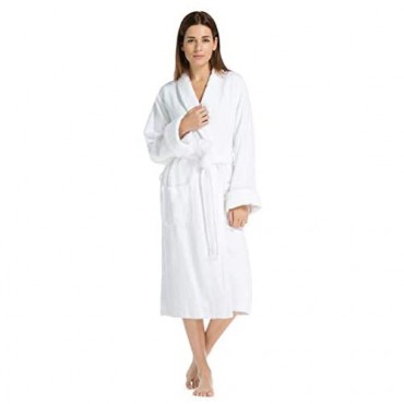 Fishers Finery Women's Ecofabric Five Star Spa Set; Robe Body Wrap and Hair Towel