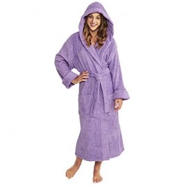 Hooded Bathrobe Parador Women's Robe 100% Pure Cotton Turkish Terry Bath Robe