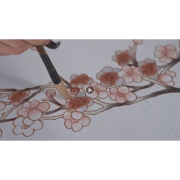 KIM+ONO Women's Silk Kimono Robe Short - Handpainted