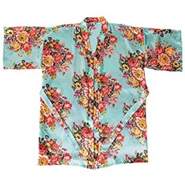 Mint Bright Floral Robe - Apparel Accessories - 1 Piece