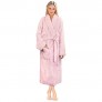 PAVILIA Premium Womens Plush Soft Robe Fluffy  Warm  Fleece Sherpa Shaggy Bathrobe
