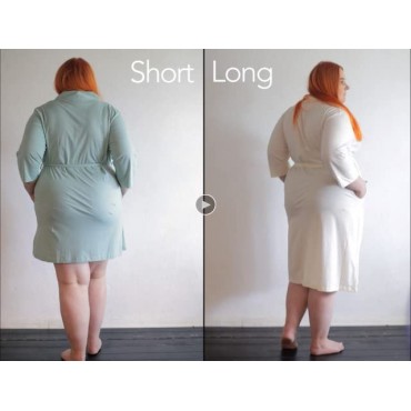 SIORO Womens Plus Size Robe Lightweight Cotton Kimono Bathrobe Short Soft Knit Loungewear Long Spa Robes XL-3XL