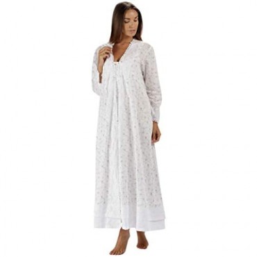 The 1 for U 100% Cotton Ladies Robe/Housecoat - Rosalind