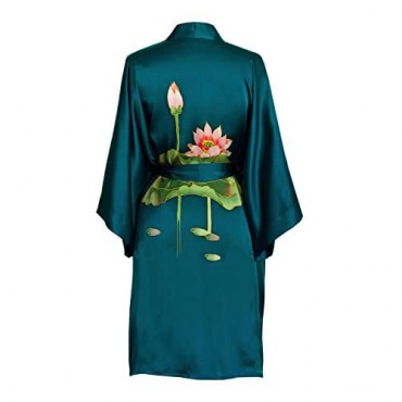 Women's Silk Kimono Robe Short - Handpainted