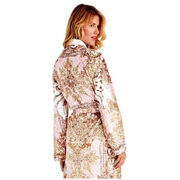 Wrap Up by VP Pink Pearl Microfiber Long Robe S/M