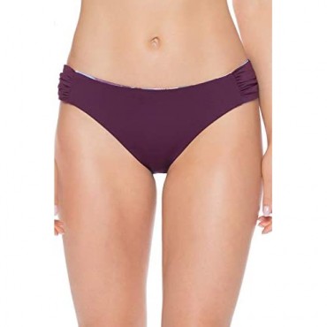 Becca by Rebecca Virtue Women's Reversible Tab Side Hipster Bikini Bottom Multi M