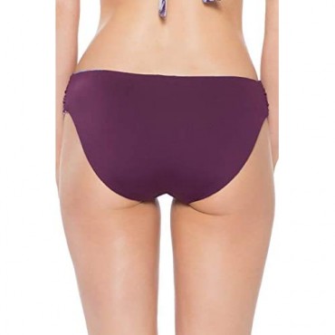 Becca by Rebecca Virtue Women's Reversible Tab Side Hipster Bikini Bottom Multi M