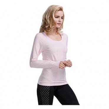 CYZ Women's Long Sleeve Thermal Running Shirt Fitted
